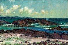 Helen Thomas Dranga Scene from Hilo Looking Toward Hamakua Coast Spain oil painting art